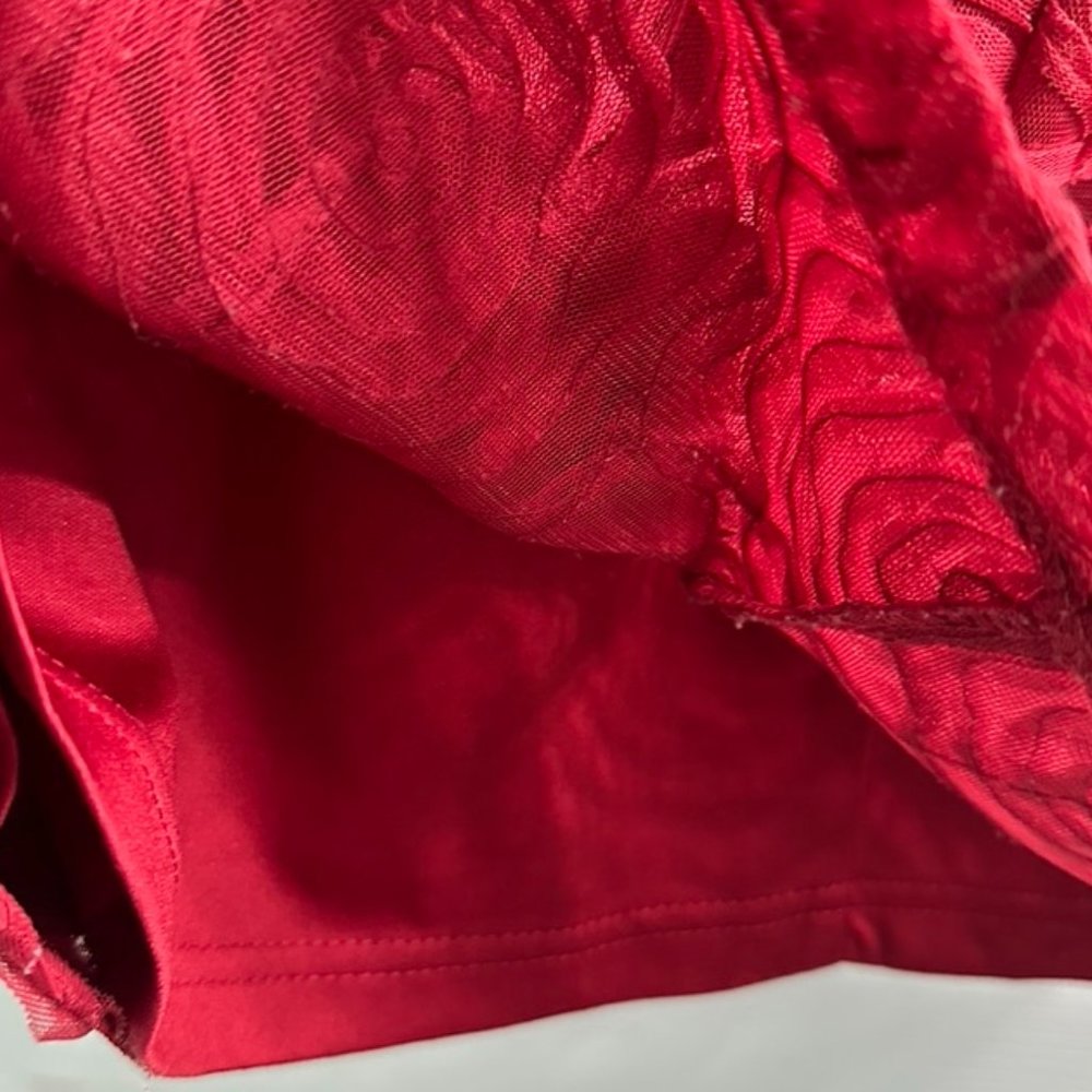 Stoosh Textured Red Skirt - Picture 6 of 9